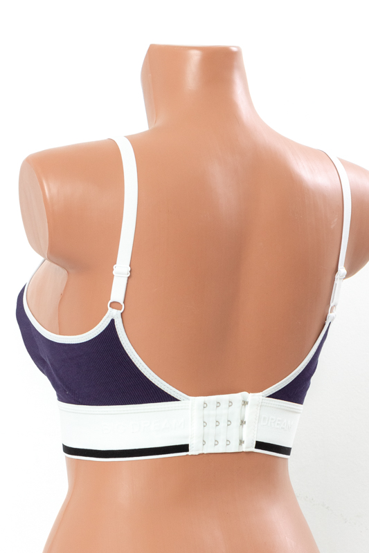 Топ-бюстгальтер в рубчик 